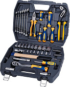 Набор инструментов Kraft 56 предметов 1/2"Dr. & 1/4"Dr. (пластиковый кейс) (700303)